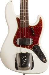 Solidbody e-bass Fender Custom Shop 1964 Jazz Bass #R145112 - Journeyman relic olympic white 