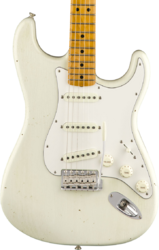 E-gitarre in str-form Fender Jimi Hendrix Stratocaster Voodoo Child (MN) Custom Shop - Journeyman relic olympic white 