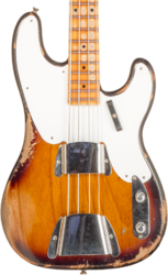 Solidbody e-bass Fender Custom Shop 1955 Precision Bass #R133839 - Heavy Relic 2-Color Sunburst