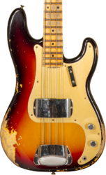 Solidbody e-bass Fender Custom Shop 1958 Precision Bass #CZ573256 - Heavy relic 3-color sunburst