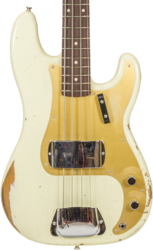 Solidbody e-bass Fender Custom Shop 1960 Precision Bass #R130966 - Closet classic vintage white