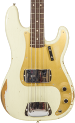 Solidbody e-bass Fender Custom Shop 1960 Precision Bass #R130966 - Closet Classic Vintage White