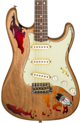 E-gitarre in str-form Fender Custom Shop Rory Gallagher Stratocaster Masterbuilt Dale Wilson - Heavy Relic 3-Color Sunburst