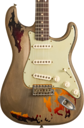 E-gitarre in str-form Fender Custom Shop Rory Gallagher Stratocaster Masterbuilt Dale Wilson #CZ574478 - Heavy Relic 3-Color Sunburst