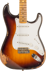 E-gitarre in str-form Fender Custom Shop 70th Anniversary 1954 Stratocaster Ltd #XN4309 - Heavy relic wide fade 2-color sunburst