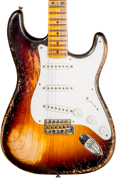 E-gitarre in str-form Fender Custom Shop 70th Anniversary 1954 Stratocaster Ltd #XN4378 - Super heavy relic 2-color sunburst