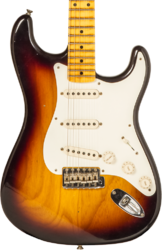 E-gitarre in str-form Fender Custom Shop 1955 Stratocaster #R130058 - Journeyman relic 2-color sunburst