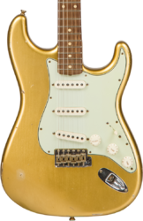 E-gitarre in str-form Fender Custom Shop Stratocaster 1960 #CZ544406 - Relic aztec gold