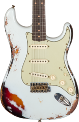 E-gitarre in str-form Fender Custom Shop 1961 Stratocaster #CZ573714 - Heavy relic aged sonic blue o. 3-color sunburst