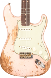 E-gitarre in str-form Fender Custom Shop 1963 Stratocaster #R136150 - Super Heavy Relic Shell Pink