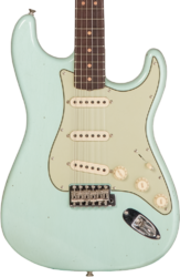 E-gitarre in str-form Fender Custom Shop 1964 Stratocaster #CZ579859 - Journey man relic aged surf green