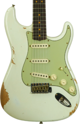 E-gitarre in str-form Fender Custom Shop 1964 L-Series Stratocaster #L11710 - Heavy Relic Olympic White