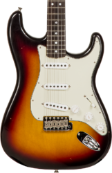 E-gitarre in str-form Fender Custom Shop 1964 Stratocaster #R114936 - Journeyman relic 3-color sunburst