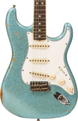 E-gitarre in str-form Fender Custom Shop 1965 Stratocaster #CZ548544 - Relic daphne blue sparkle