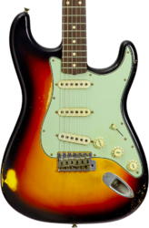 E-gitarre in str-form Fender Custom Shop 60's Stratocaster Masterbuilt Andy Hicks #AH0416 - Relic 3-Color Sunburst