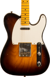 E-gitarre in teleform Fender Custom Shop 1955 Telecaster #CZ560649 - Relic wide fade 2-color sunburst