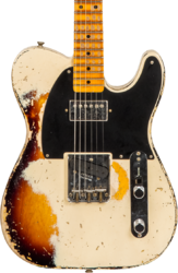 E-gitarre in teleform Fender Custom Shop 1957 Telecaster #R117579 - Heavy relic desert sand ov. sunburst
