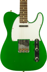 E-gitarre in teleform Fender Custom Shop Vintage Custom 1960 Telecaster #R147917 - Journeyman Relic Candy Green