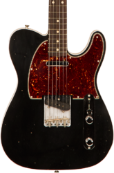 E-gitarre in teleform Fender Custom Shop 1960 Telecaster Custom #R114759 - Journeyman relic black