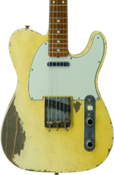 E-gitarre in teleform Fender Custom Shop 1960 Telecaster Masterbuilt Dale Wilson #CZ547696 - Heavy Relic Aged Vintage White