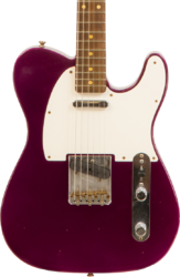 E-gitarre in teleform Fender Custom Shop 1960 Telecaster Custom #CZ549121 - Journeyman relic purple metallic