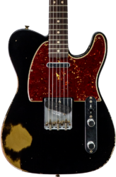 E-gitarre in teleform Fender Custom Shop 1963 Telecaster #R143447 - Black over hle gold