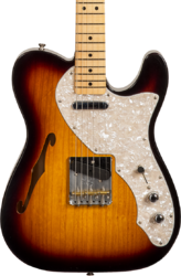 E-gitarre in teleform Fender Custom Shop '50s Thinline Telecaster #R128616 - Closet classic 2-color sunburst