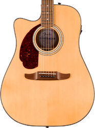 Folk-gitarre Fender California Deluxe Redondo CE LH - natural