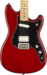 Retro-rock-e-gitarre Fender Player Duo-Sonic HS (MEX, MN) - Crimson red transparent