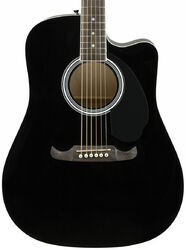 Folk-gitarre Fender FA-125CE - Black