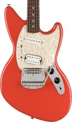 Solidbody e-gitarre Fender Jag-Stang Kurt Cobain - Fiesta red