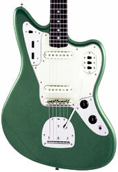 Retro-rock-e-gitarre Fender Made in Japan Traditional II 60s Jaguar (RW) - Sherwood green metallic