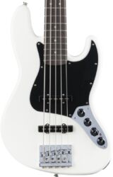 Solidbody e-bass Fender Deluxe Active Jazz Bass V (MEX, PF) - Olympic white