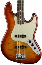 Solidbody e-bass Fender American Professional Jazz Bass FMT Ltd (USA, RW) - Antique cherry burst