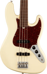 Solidbody e-bass Fender American Professional II Jazz Bass Fretless (USA, RW) - Olympic white
