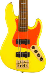Solidbody e-bass Fender MonoNeon Jazz Bass V (MEX, MN) - Neon yellow