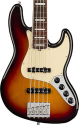 Solidbody e-bass Fender American Ultra Jazz Bass V (USA, RW) - Ultraburst