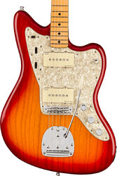 Retro-rock-e-gitarre Fender American Ultra Jazzmaster (USA, MN) - Plasma red burst