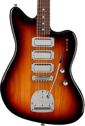 Retro-rock-e-gitarre Fender Parallel Universe Volume II Spark-O-Matic Jazzmaster (USA, RW) - 3-color sunburst