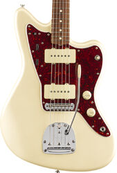 Retro-rock-e-gitarre Fender Vintera 60's Jazzmaster (MEX, PF) - Olympic white