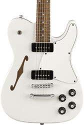 E-gitarre in teleform Fender Jim Adkins JA-90 Telecaster Thinline (MEX, LAU) - White