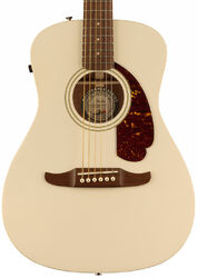 Folk-gitarre Fender Malibu Player 2023 - Olympic white