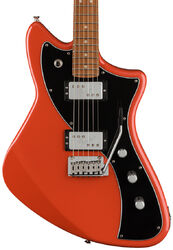Retro-rock-e-gitarre Fender Player Plus Meteora HH (MEX, MN) - Fiesta red