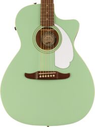 Folk-gitarre Fender Newport Player - Surf green