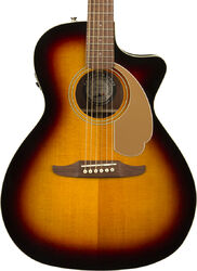Folk-gitarre Fender Newporter Player (WAL) - Sunburst