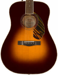 Folk-gitarre Fender PD-220E Paramount - 3-tone vintage sunburst