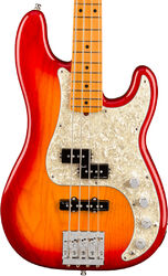 Solidbody e-bass Fender American Ultra Precision Bass (USA, MN) - Plasma red burst