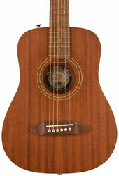 Folk-gitarre Fender Redondo Mini All Mahogany - Natural satin