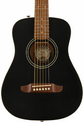 Folk-gitarre Fender Redondo Mini Ltd - Black top