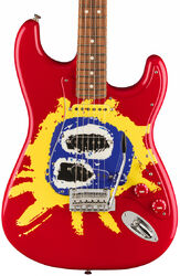 E-gitarre in str-form Fender 30th Anniversary Screamadelica Stratocaster Ltd (MEX, PF) - Red blue yellow